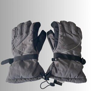 Men’s Akimbo Waterproof Ski Gloves – Gray/Black – Size L